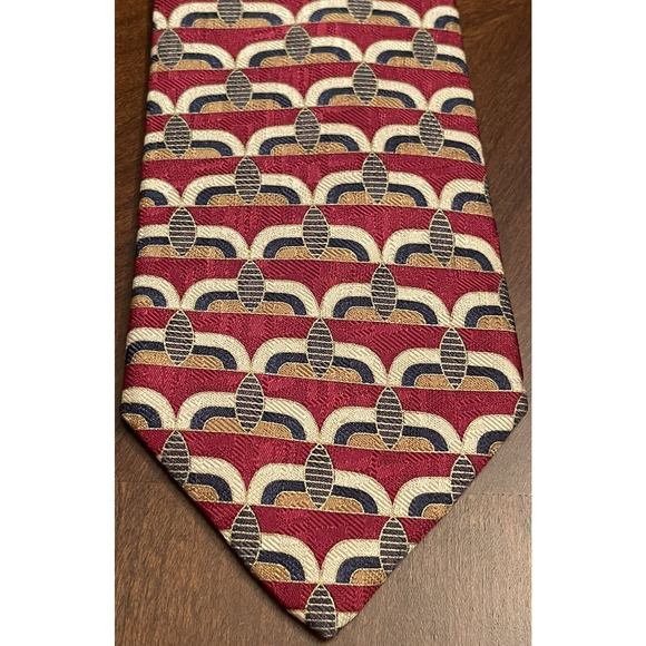 Land’s End Direct Merchants, Hand Sewn, 100% Silk, Men’s Meck Tie, Made In Usa - Picture 1 of 9